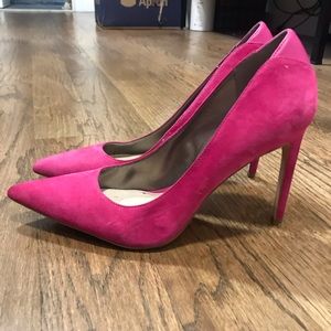 Sam Edelman Pink Velvet Pointed Toe Stiletto